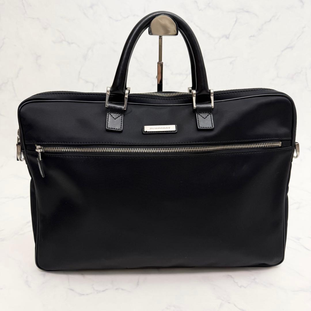 ☆極美品☆ BURBERRY ビジネスバッグ　ブラック　2way ノバチェック