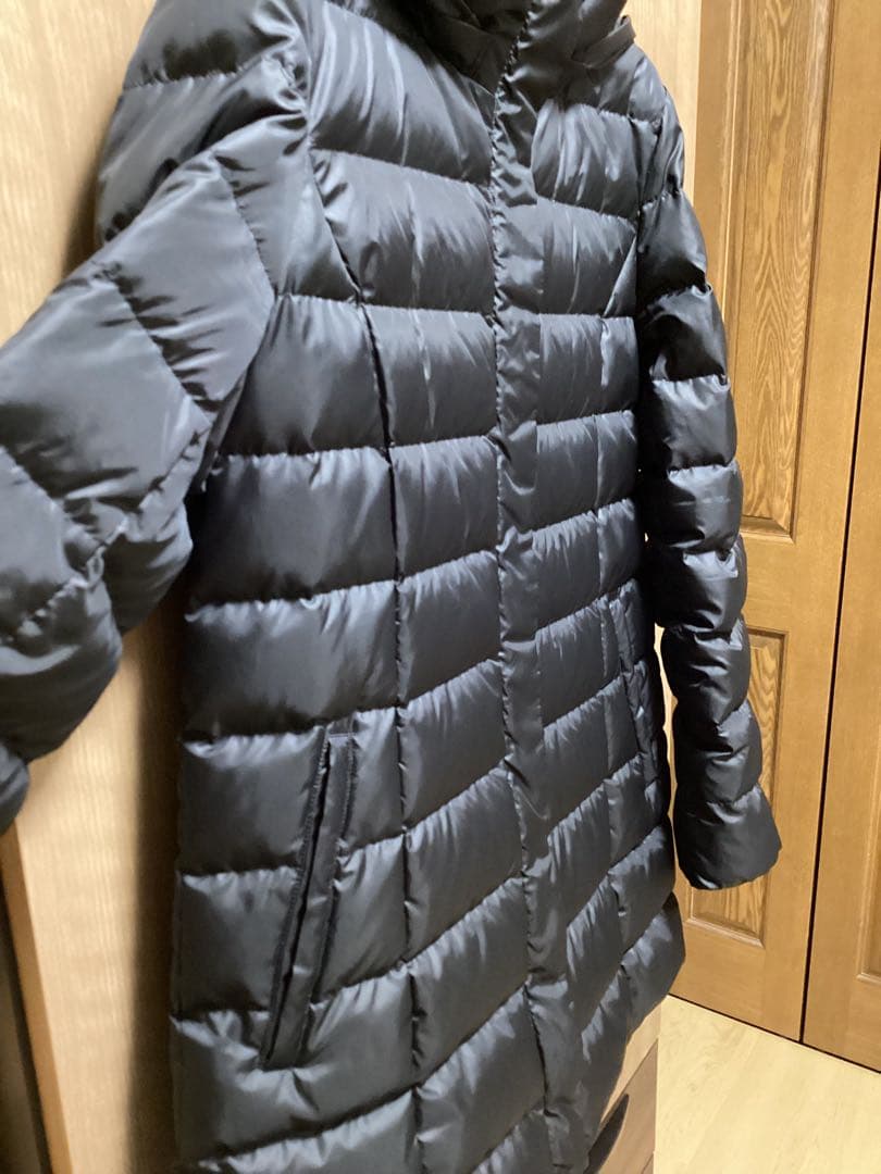 24AW 美品インディヴィ【洗える／撥水】ミドル丈ウォッシャブルダウンコート