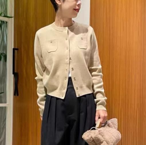 【みっこ　新品タグ付】CABaNキャバン　 カーディガン　カシミヤXS