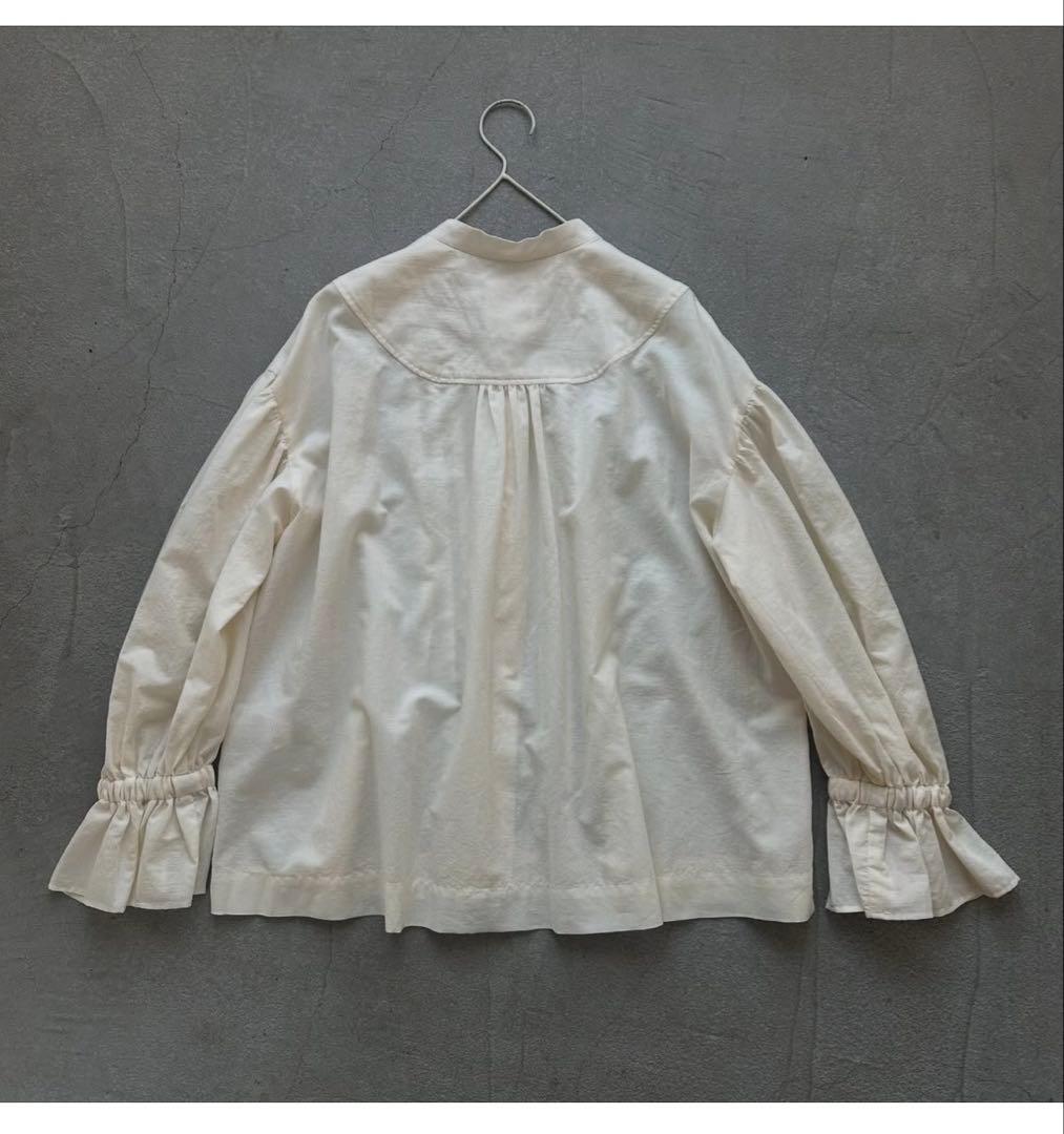 MAGALI コットンシルクリボンタイブラウス