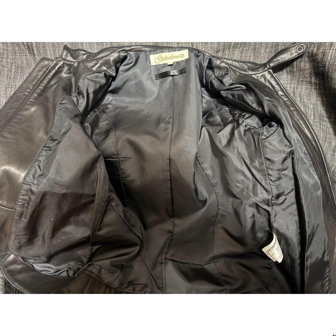 定価97900円 GalaabenD riri ラムレザー ライダースジャケット