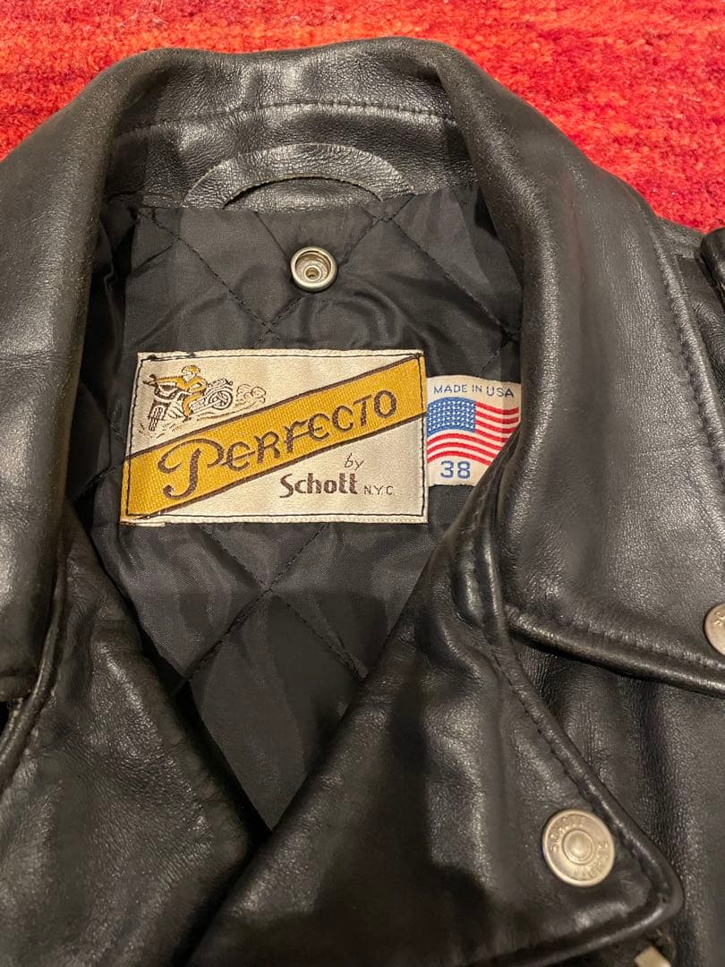 Schott NYC Perfecto ダブルライダースジャケット 38