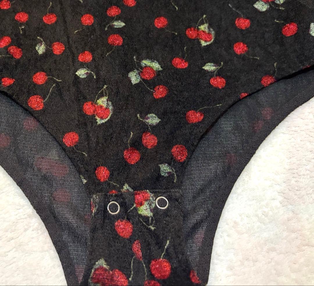 FETICO チェリー柄ボディースーツ　36