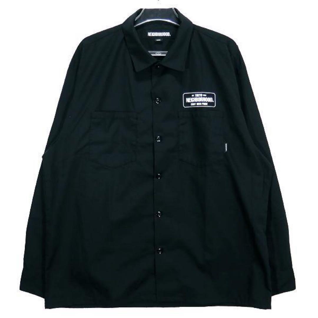 【美品】NEIGHBORHOOD WORK SHIRT ネイバーフッド 黒 M