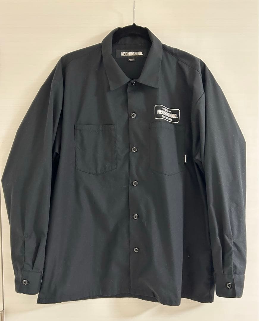 【美品】NEIGHBORHOOD WORK SHIRT ネイバーフッド 黒 M