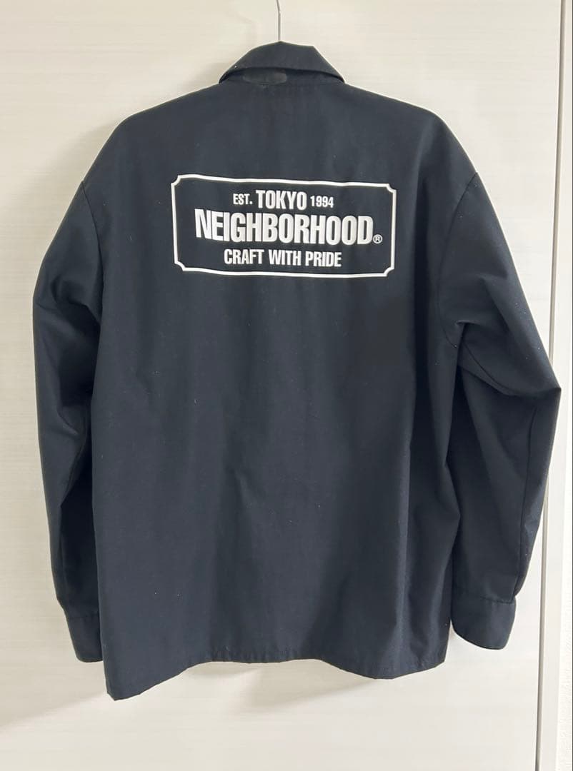 【美品】NEIGHBORHOOD WORK SHIRT ネイバーフッド 黒 M