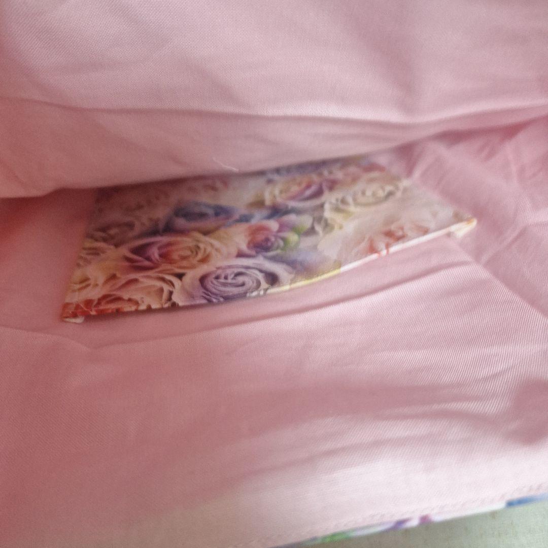 激レアねこパネル生地　ハンドメイド　まちなしバッグ　ミニバック　ポーチ