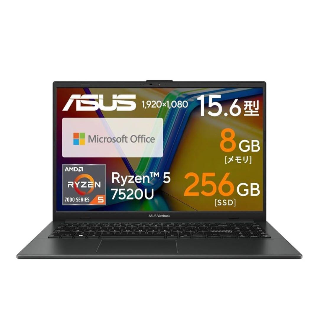 【最安】VivobookGo15 Office付きFHD SSD256GB