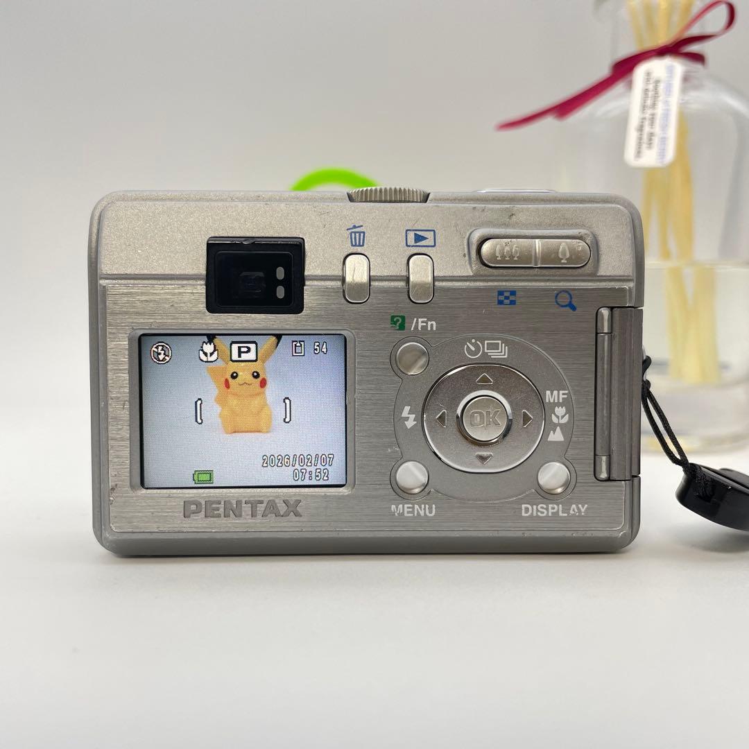 スマホ転送OK✨PENTAX Optio S30✨動作確認済 単三電池 可愛い♪