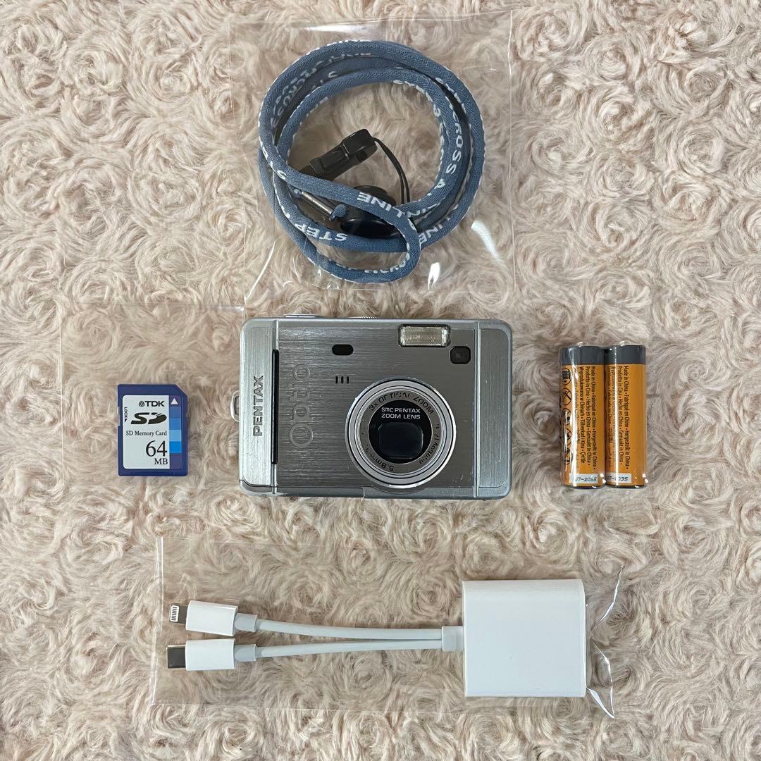 スマホ転送OK✨PENTAX Optio S30✨動作確認済 単三電池 可愛い♪