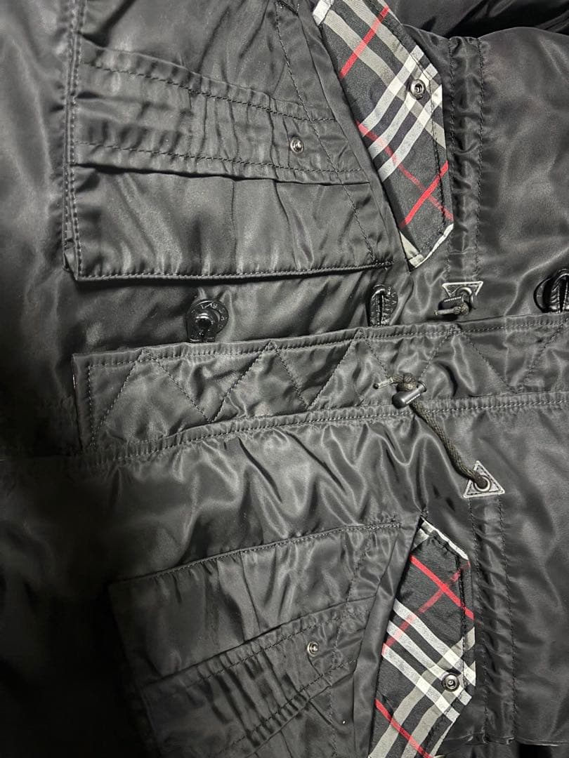 美品　バーバリー　ブラックレーベル　ナイロン　中綿ジャケット　ミリタリー