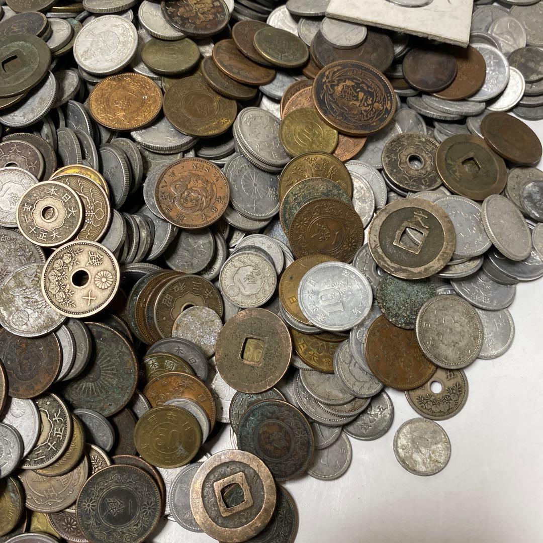 日本の古銭 明治 大正 昭和 レトロ まとめ売り 正味4.4Kg NO.53