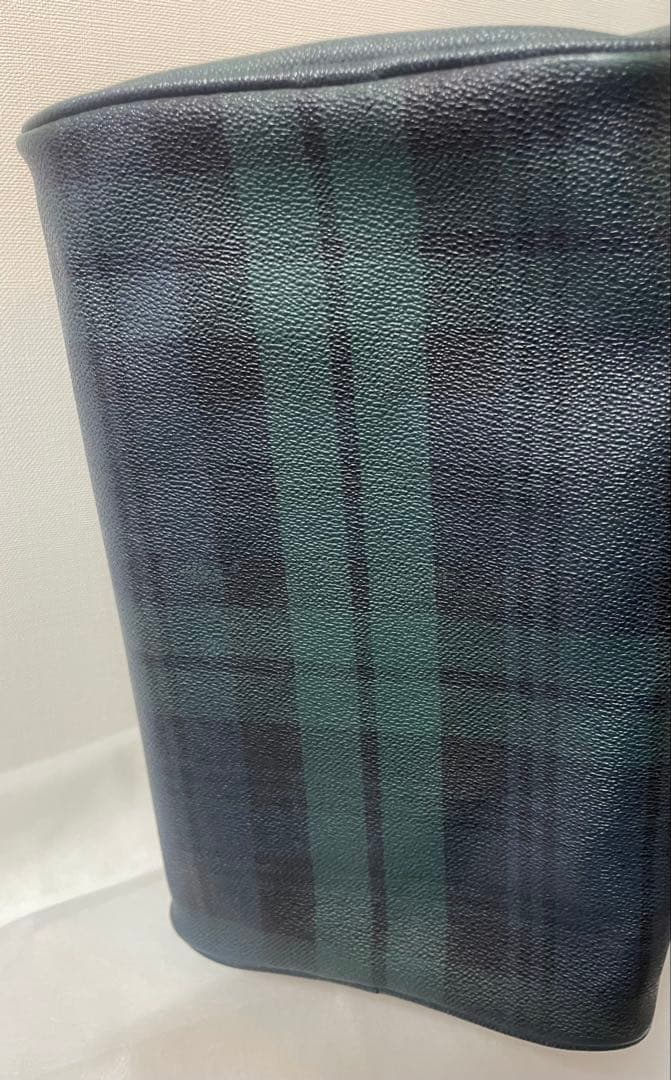 [90s]POLO RALPH LAURENチェック柄レザーミニボストンバッグ