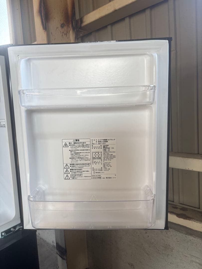 ニトリ　冷蔵庫　NTR-106BK R-007