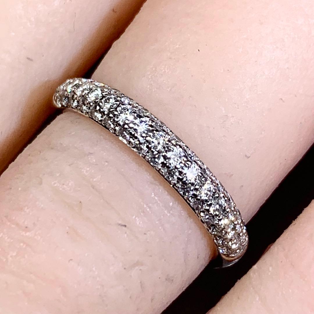 ラザールダイヤモンド　プラチナ　ダイヤモンド　パヴェリング