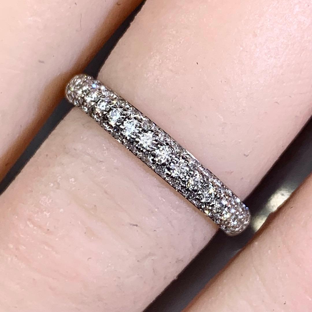 ラザールダイヤモンド　プラチナ　ダイヤモンド　パヴェリング