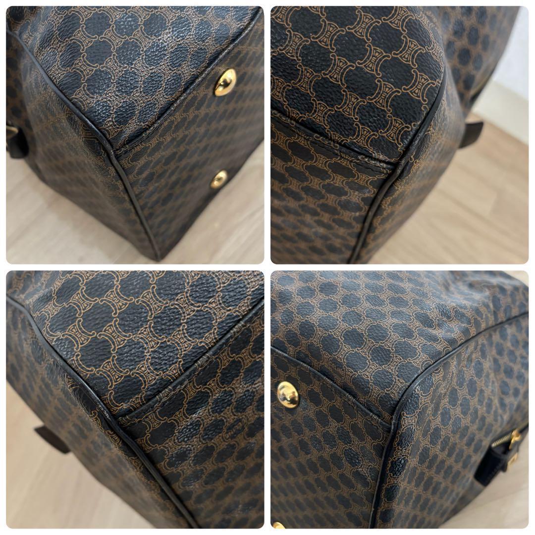 美品✨セリーヌ ボストンバッグ 黒マカダム PVCレザー y2k ヴィンテージ