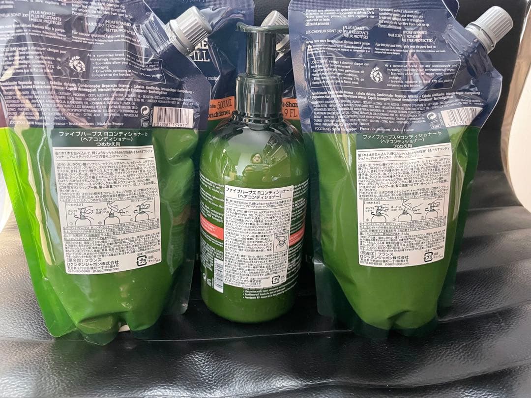 ロクシタン　リペアリングコンディショナー 本体１本+ リフィル500ml４本