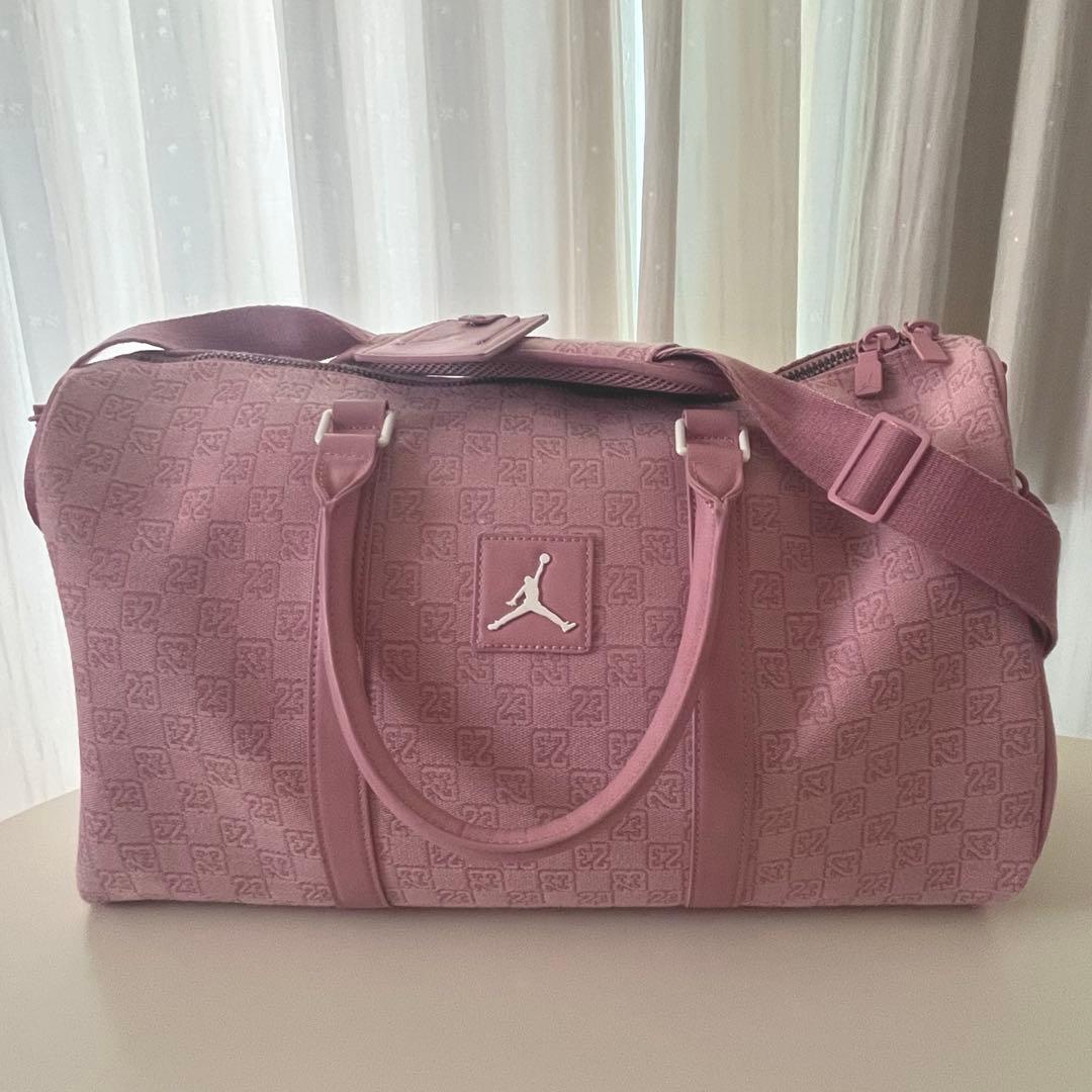 ジョーダン(JORDAN)モノグラム ダッフル ボストンバッグ　ピンク
