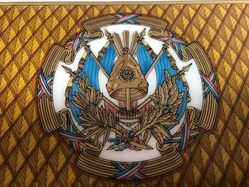 極美品☆HERMÈS　エルメス　スクエア灰皿　アッシュトレイ