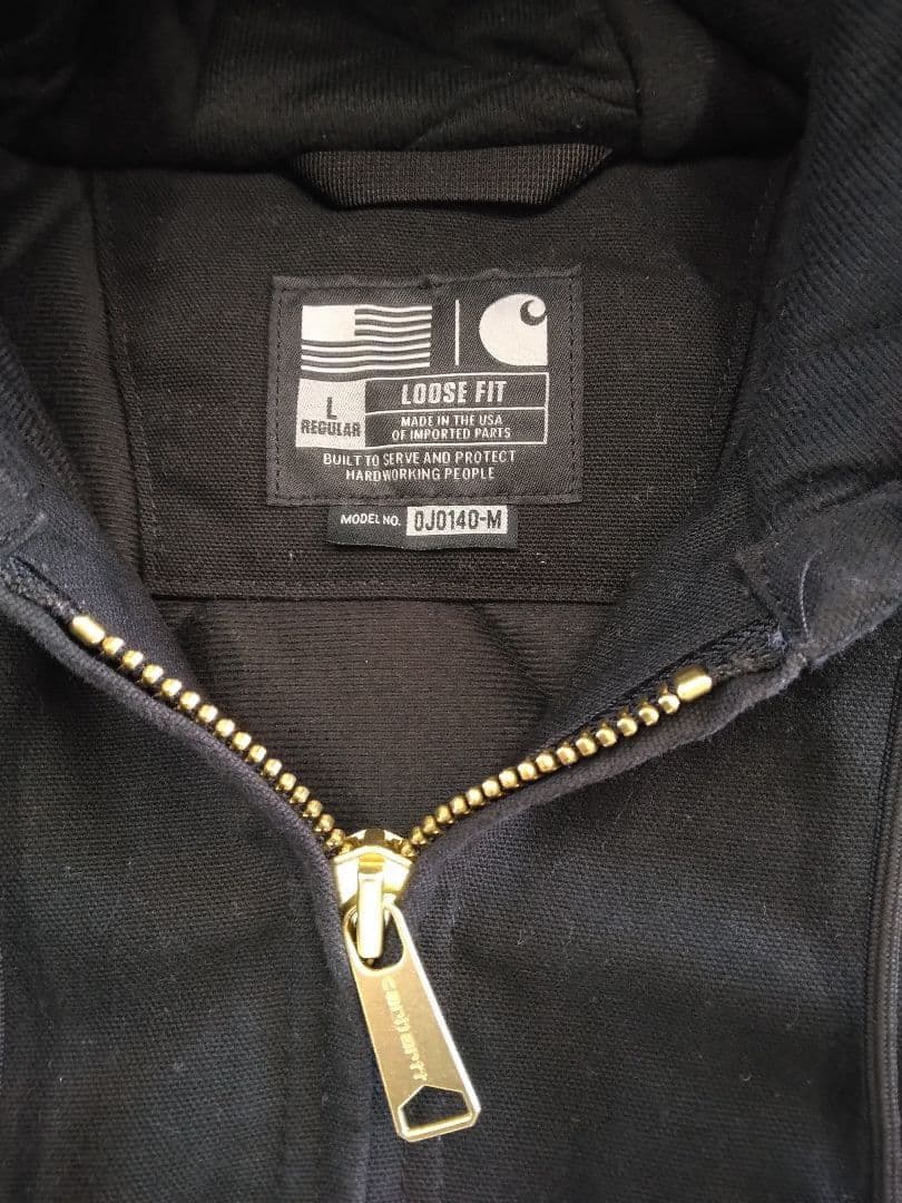 Carhartt ブラック アクティブジャケット即日発送