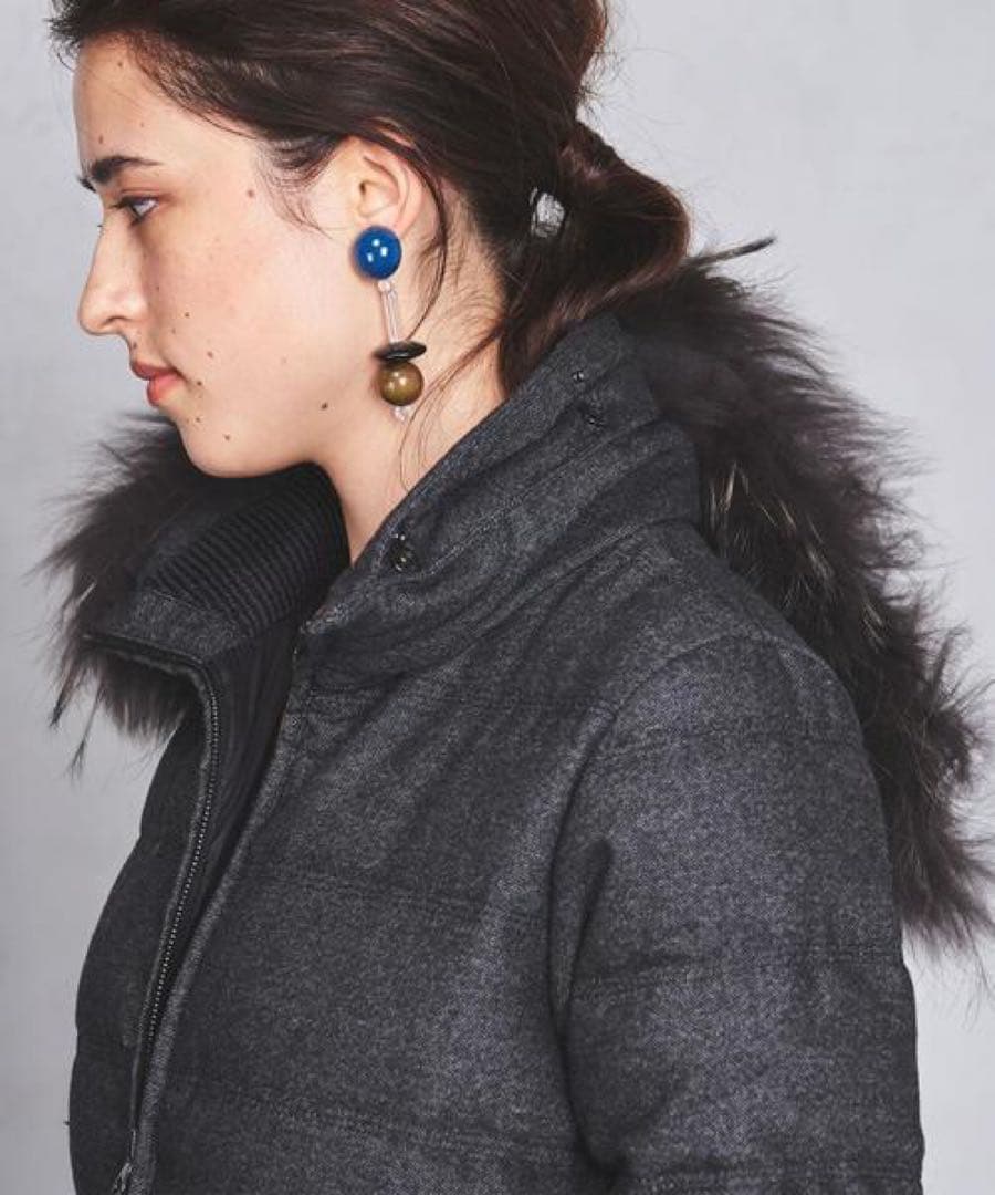 タグ付未使用DUVETICA ウールダウン グレー Blodwen 38