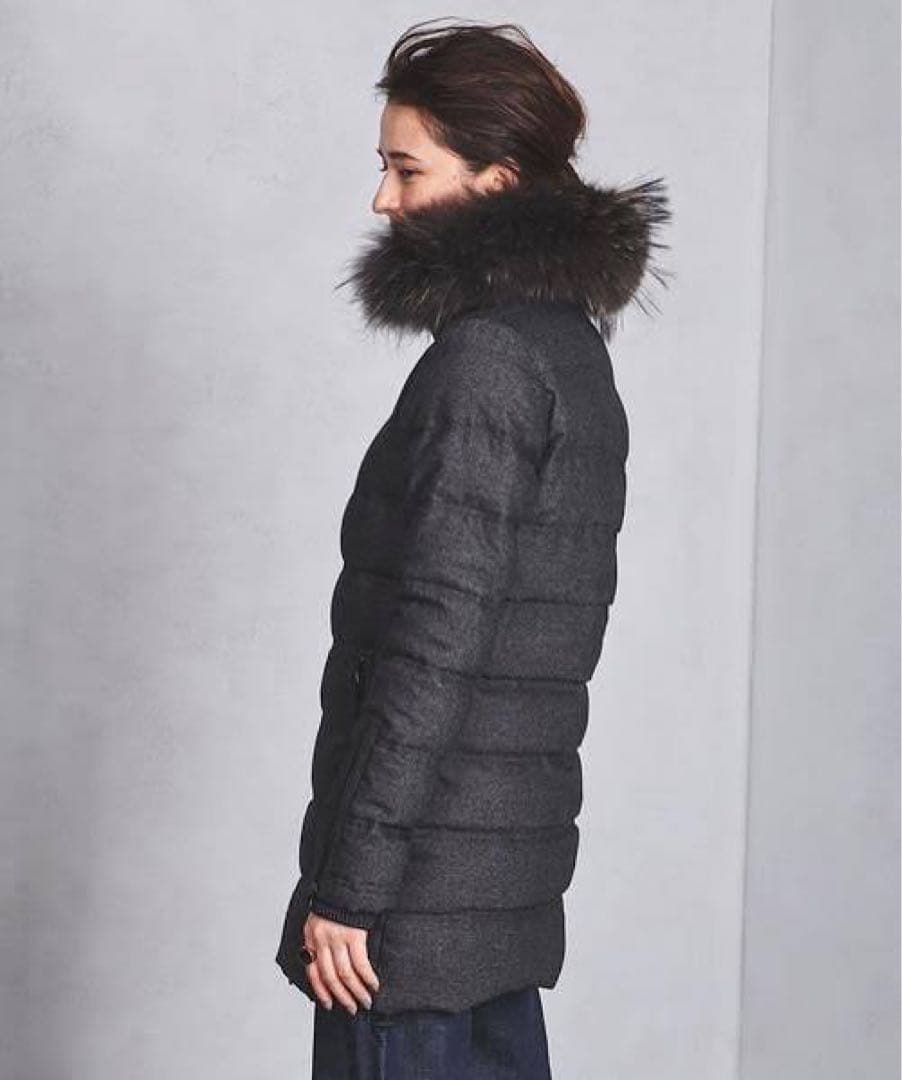 タグ付未使用DUVETICA ウールダウン グレー Blodwen 38