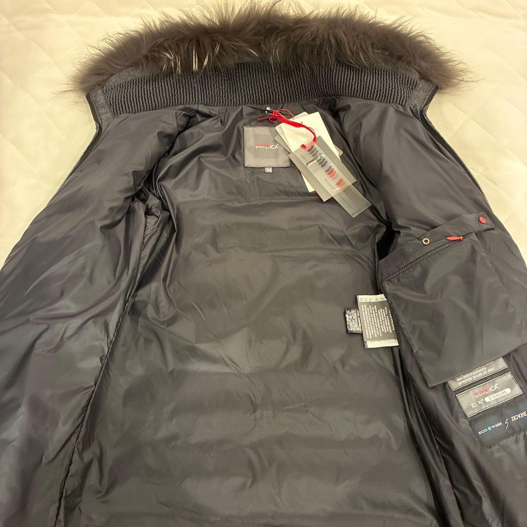 タグ付未使用DUVETICA ウールダウン グレー Blodwen 38