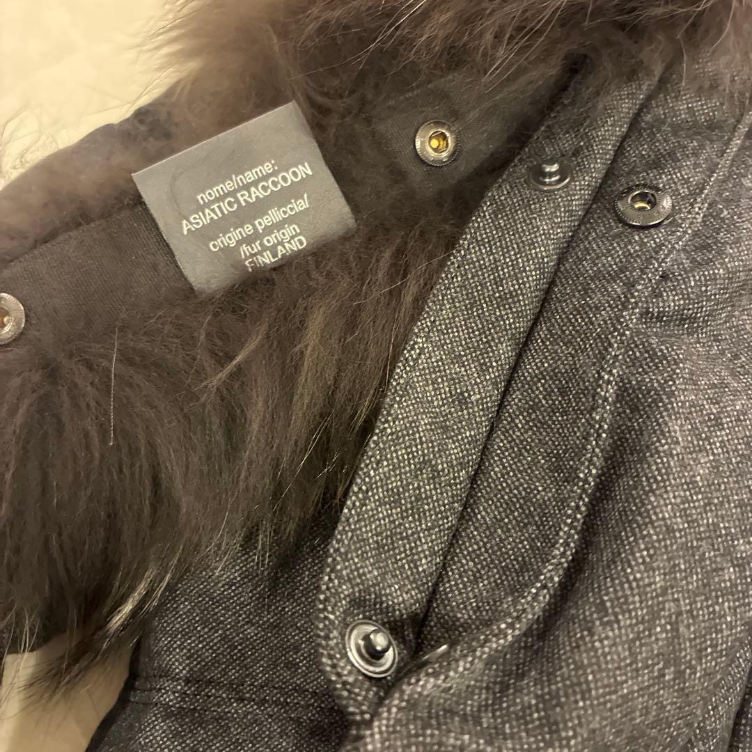 タグ付未使用DUVETICA ウールダウン グレー Blodwen 38