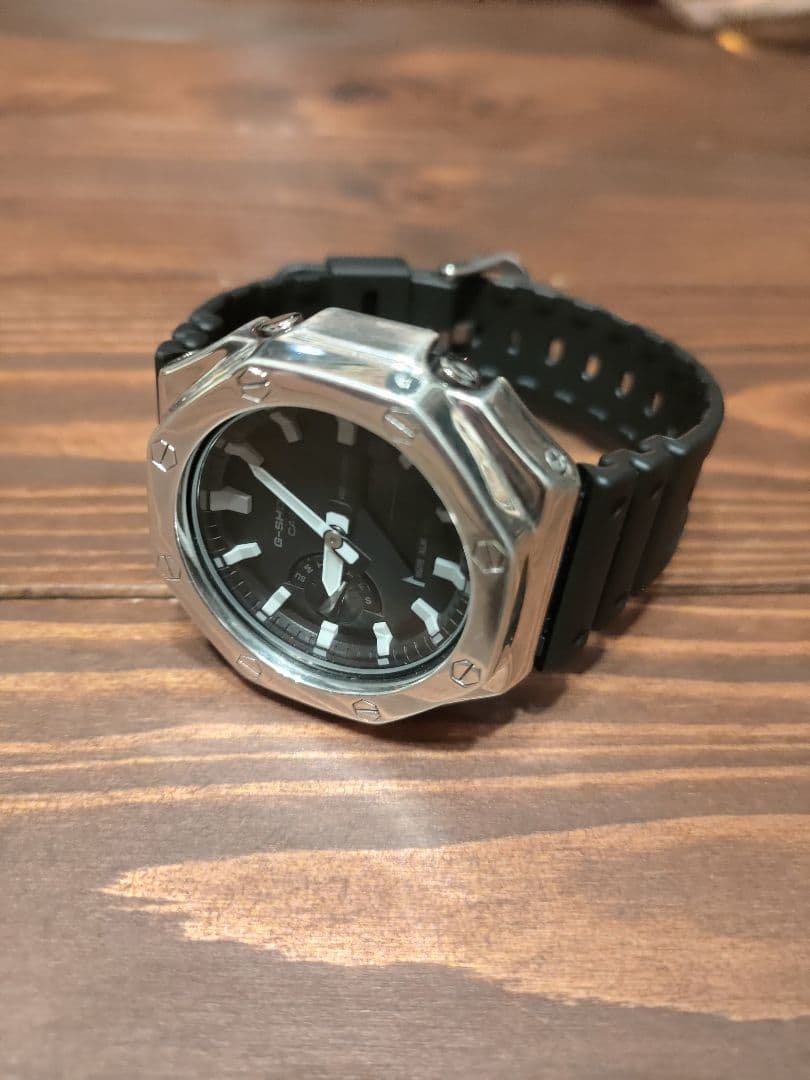GA-2100-1AJF silver925 純銀 スターリングシルバー ベゼル