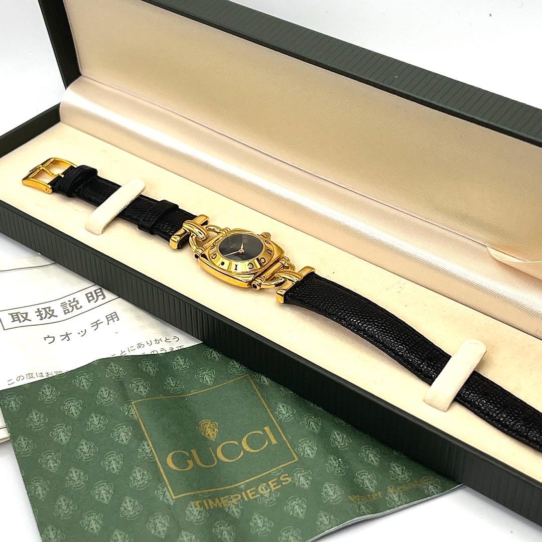 【稼働品/付属品あり】GUCCI グッチ 6300L ホースビット ゴールド