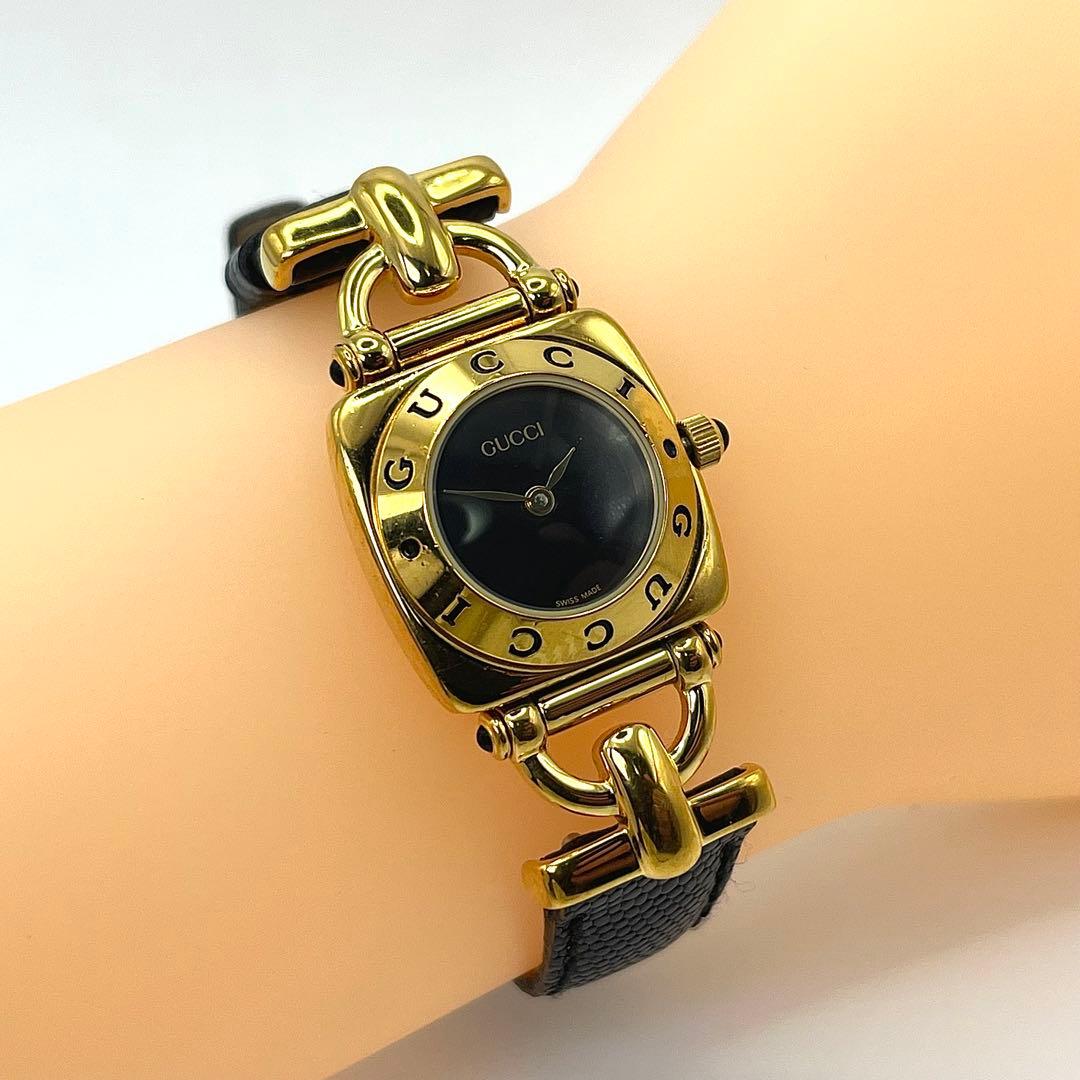 【稼働品/付属品あり】GUCCI グッチ 6300L ホースビット ゴールド