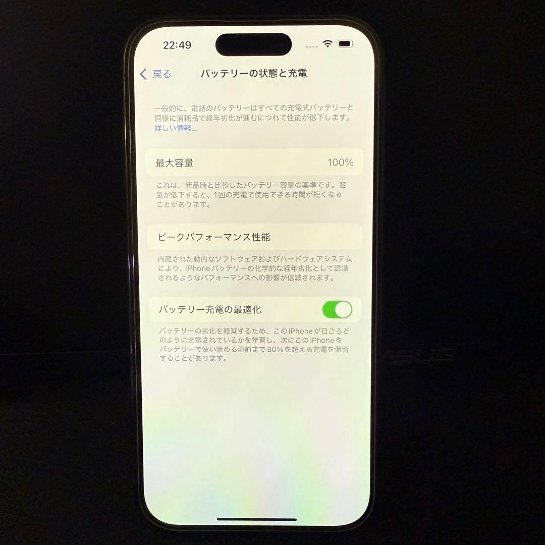 ✨美品✨バッテリー容量100%✨Apple iPhone 14 Pro 本体