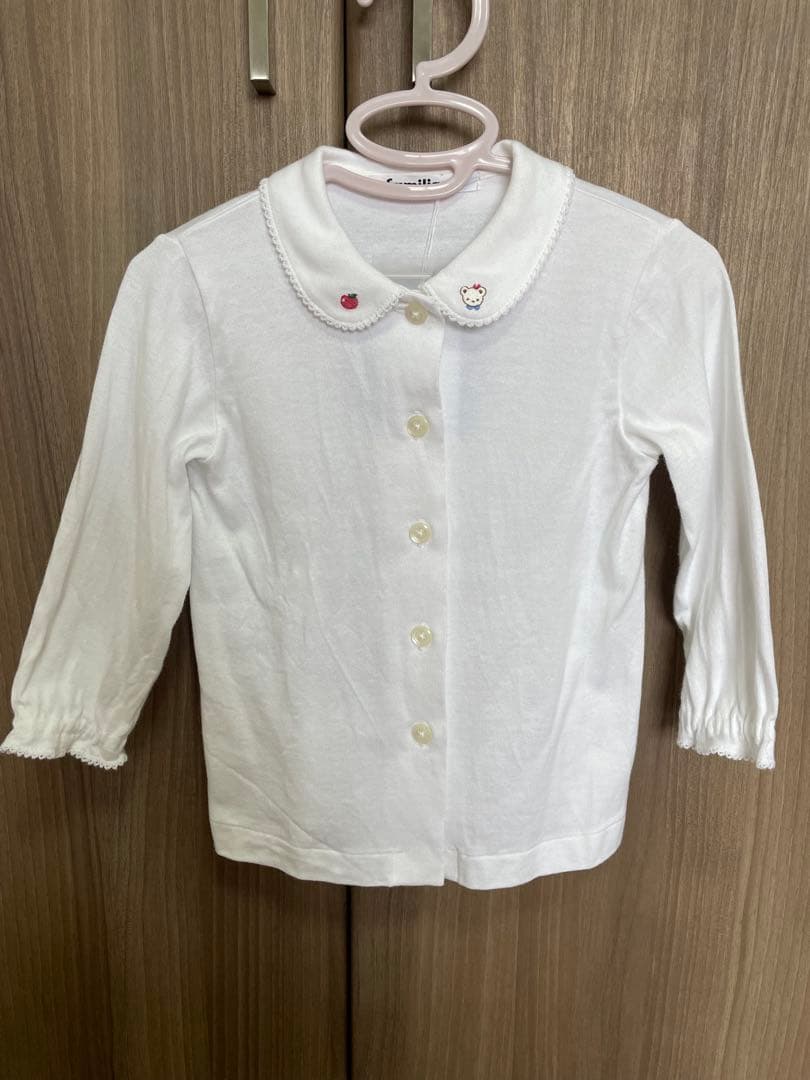 新品未使用　ファミリア ジャンパースカート　ブラウス　セット　90