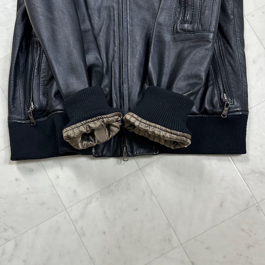 〈美品〉KATHARINE HAMNETT LONDON【L】レザー ジャケット