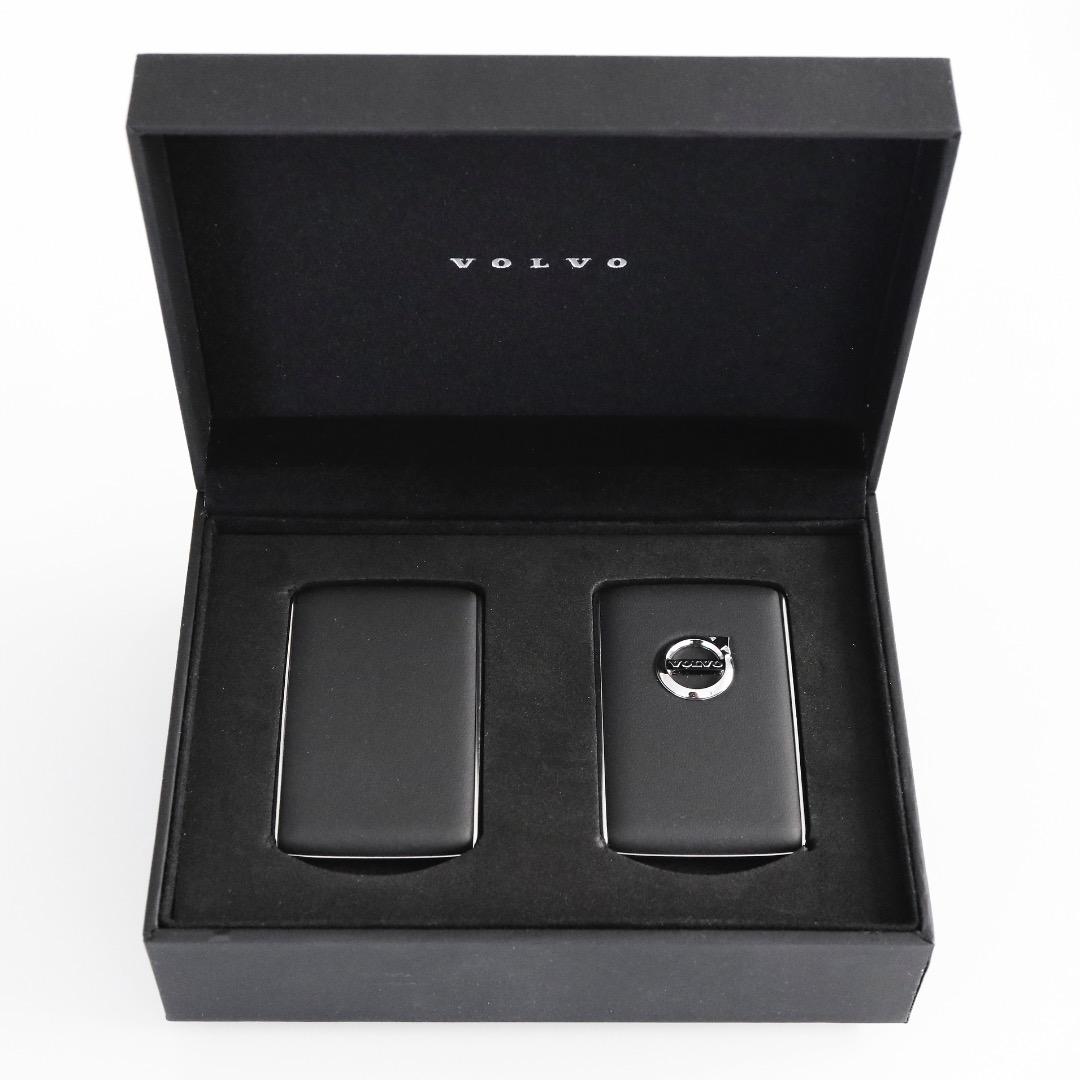 純正 VOLVO ボルボ 本革 キーフォブシェル チャコール 新品未使用