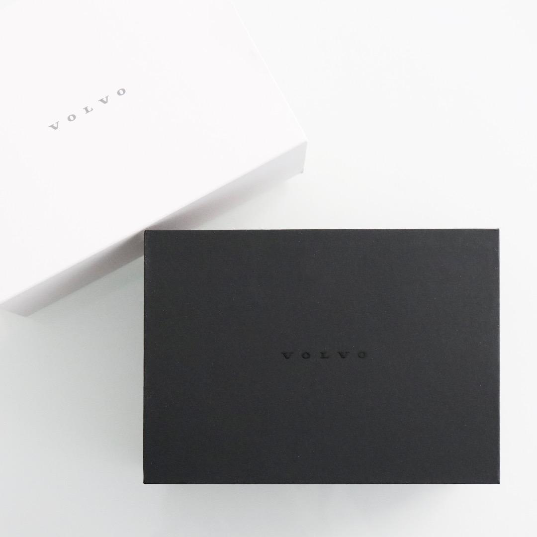 純正 VOLVO ボルボ 本革 キーフォブシェル チャコール 新品未使用