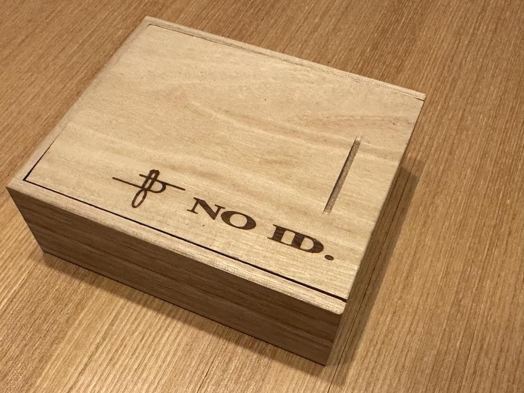 NO ID. 屋外未着用シープレザー ライダースJK ブルーグリーン WAX付