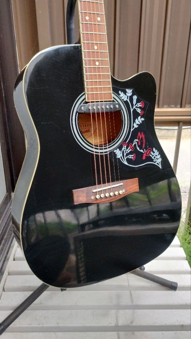 超美品 Epihone ハミングバード カッタウェイ Wピックアップ エレアコ