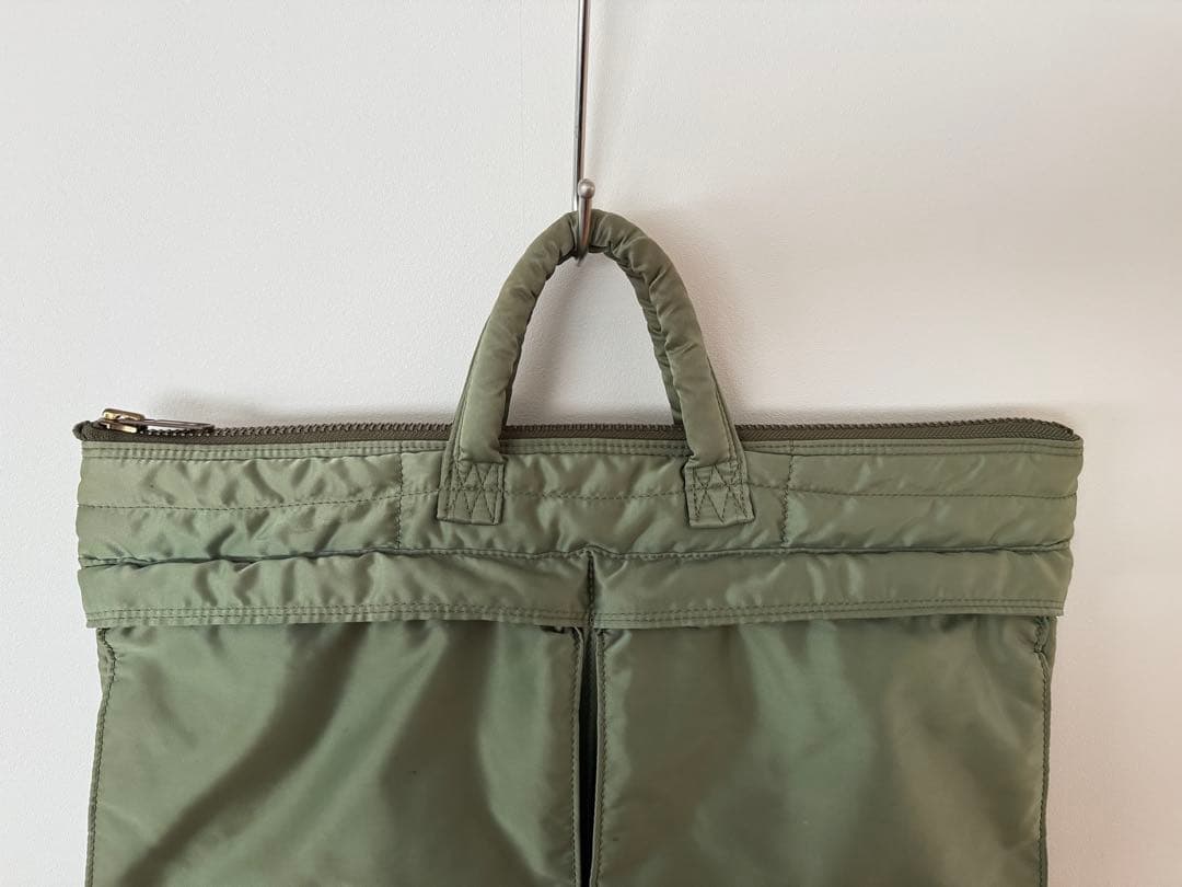 【希少】PORTER ポーター タンカー ブリーフケース セージグリーン バッグ