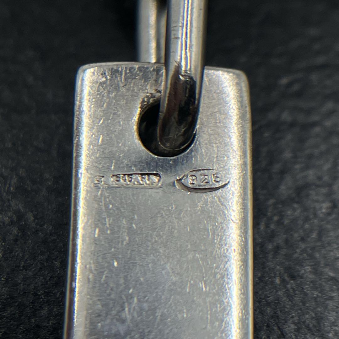 オールドグッチ IDプレート オーバルチェーン ブレスレット シルバー　y2k