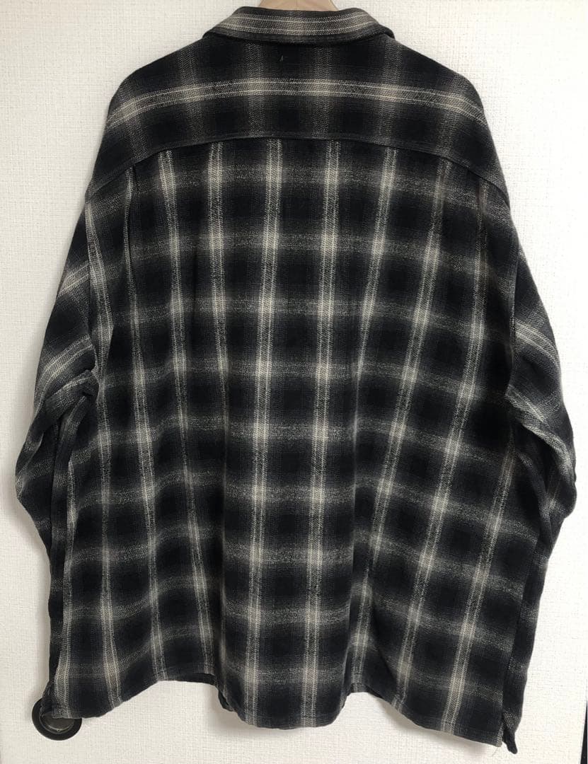 好配色90s オンブレ チェック ST JOHN'S BAY ヘビー ネルシャツ