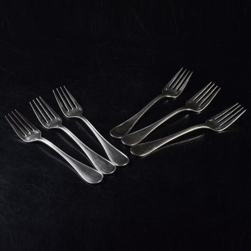 カトラリー　フランス製　クリストフル　フォーク　6点　箱付　V　7015