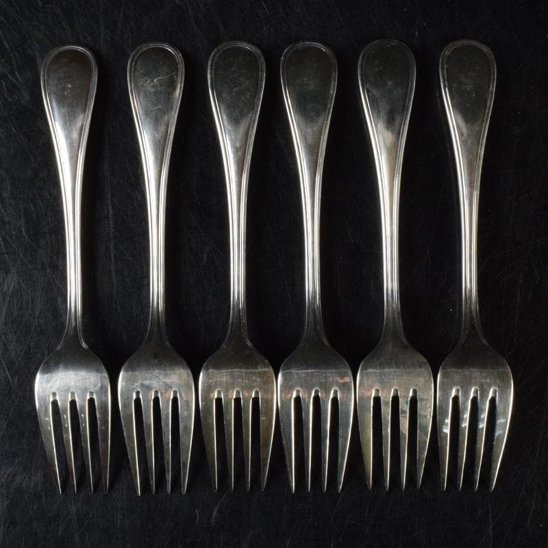 カトラリー　フランス製　クリストフル　フォーク　6点　箱付　V　7015