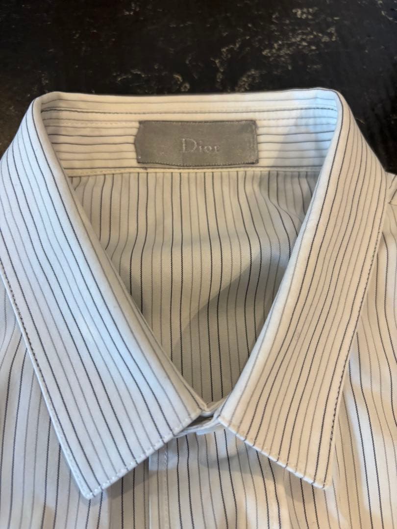 d*7様 ディオールオム エディスリマン 2005SS ノースリーブストライプシ