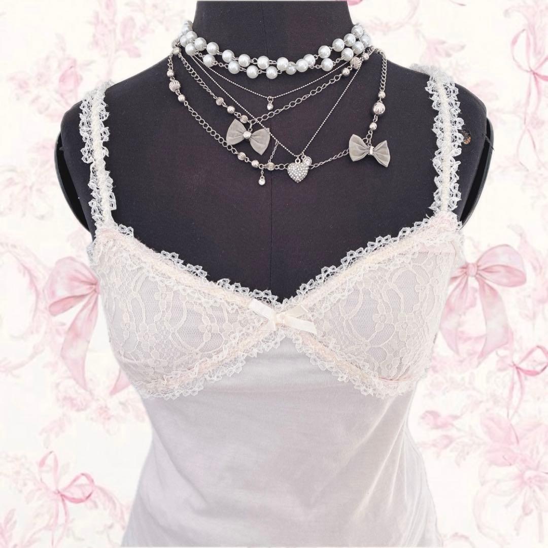 y2k LIZ LISA チャーム付き キャミソール 姫ギャル ウィッシュコア