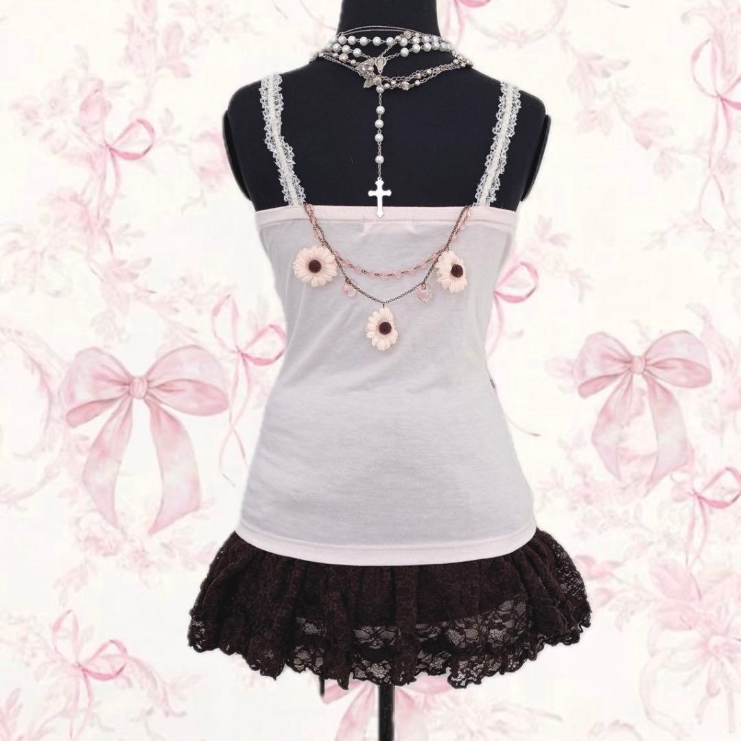 y2k LIZ LISA チャーム付き キャミソール 姫ギャル ウィッシュコア