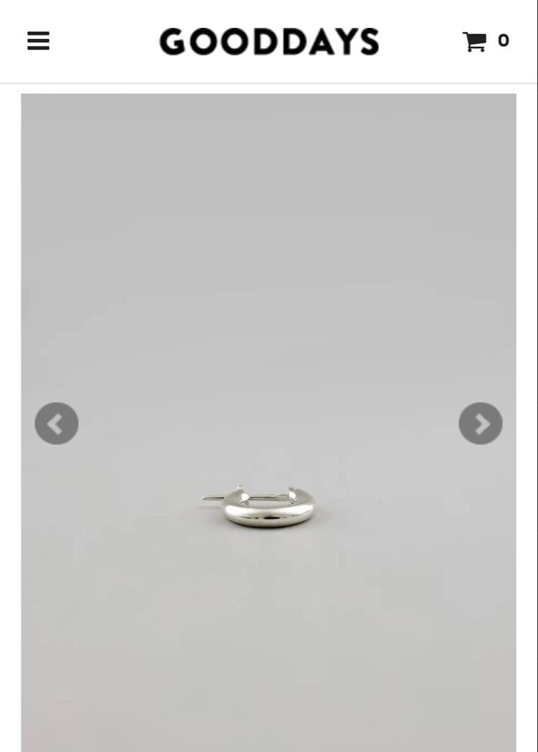 UNKNOWN. U310 PIERCE / SILVER 両耳