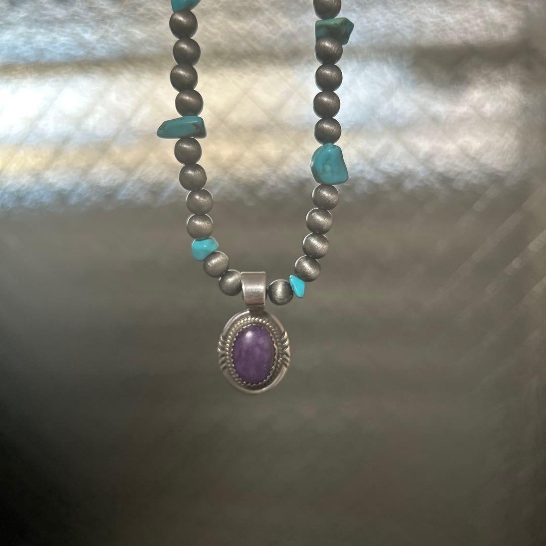 激レア　ナバホ　ネックレス　インディアンジュエリー　シルバー925