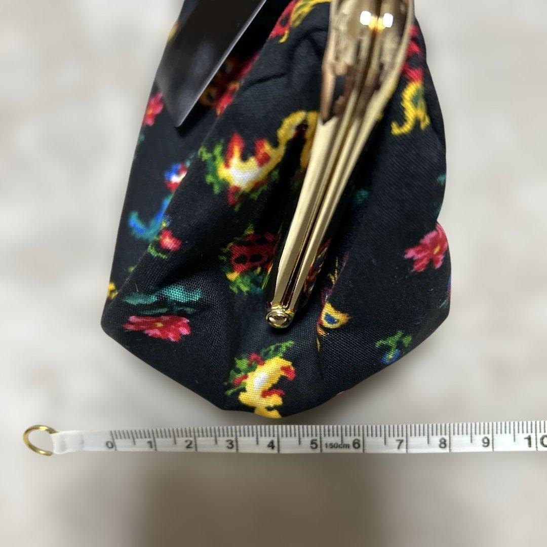 フェイラー　がま口ポーチ　ハイジ　黒　ブラック